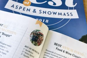 Best Ski Instructor – 2018 Aspen Times Best of Aspen Snowmass